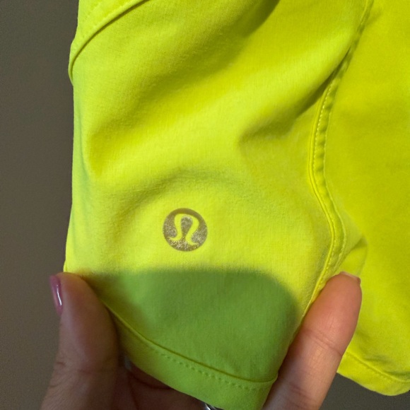 Lululemon Neon green Shorts - Picture 3 of 5